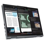 Lenovo ThinkPad X1 Yoga Gen 8 (2023) Laptop - 13th Gen / Intel Core i7-1355U / 14inch WUXGA / 512GB SSD / 16GB RAM / Shared Intel Iris Xe Graphics / Windows 11 Pro / English & Arabic Keyboard / Storm Grey / Middle East Version - [21HQ006BGR]