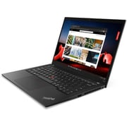 Lenovo ThinkPad T14s Gen 4 (2023) Laptop - 13th Gen / Intel Core i7-1355U / 14inch WUXGA / 1TB SSD / 16GB RAM / Shared Intel Iris Xe Graphics / Windows 11 Pro / English & Arabic Keyboard / Deep Black / Middle East Version - [21F60069GR]