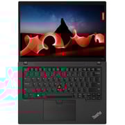 Lenovo ThinkPad T14s Gen 4 (2023) Laptop - 13th Gen / Intel Core i7-1355U / 14inch WUXGA / 1TB SSD / 16GB RAM / Shared Intel Iris Xe Graphics / Windows 11 Pro / English & Arabic Keyboard / Deep Black / Middle East Version - [21F60069GR]