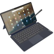 Lenovo IP Duet 5 Chromebook 13Q7C6 2-in-1 Convertible Laptop - Qualcomm Snapdragon 7c / 13.3inch FHD / 128GB eMMC / 8GB RAM / Shared Qualcomm Adreno Graphics / ChromeOS / English Keyboard / Abyss Blue / International Version - [82QS001HUS}