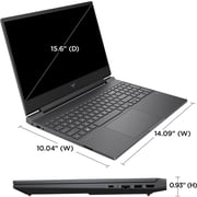 HP Victus Gaming (2023) Laptop - AMD Ryzen 5-7535HS / 15.6inch FHD / 512GB SSD / 8GB RAM / 4GB NVIDIA GeForce RTX 2050 Graphics / Windows 11 Home / English Keyboard / Mica Silver / International Version - [15-FB1013DX]