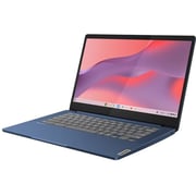 Lenovo IP Slim 3 Chrome 14M868 Laptop - MediaTek Kompanio 520 / 14inch FHD / 64GB eMMC / 4GB RAM / Shared ARM Mali-G52 2EE MC2 Graphics / Chrome OS / English Keyboard / Abyss Blue / International Version - [82XJ0000US]