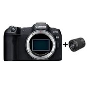 Canon EOS R8 Mirrorless Digital Camera Body Black + RF 24-105mm F4-7.1 IS STM Black Lens