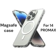 Pro Style MagSafe Case With Screen Protector Clear iPhone 14 Pro Max