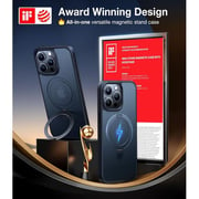 Torras Ostand Magnetic Case Black Titanium iPhone 15 Pro Max