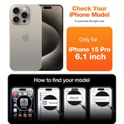 Torras Case With 360° Kickstand Black iPhone 15 Pro