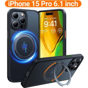 Torras Case With 360° Kickstand Black iPhone 15 Pro
