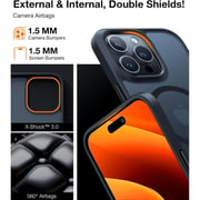 Torras Guardian Magnetic Case Black iPhone 15 Pro