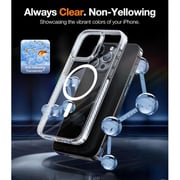 Torras Shockproof Magnetic Case Clear iPhone 15 Pro