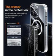 Torras Shockproof Magnetic Case Clear iPhone 15 Pro