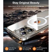 Torras Shockproof Magnetic Case Clear iPhone 15 Pro Max