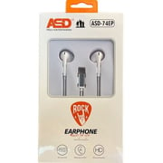 ASD Rock 74EP Wired In Ear Earphones White