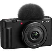 Sony ZV1F Mirrorless Camera Black + GPVPT2 Shooting Grip + Memory Card + Microphone