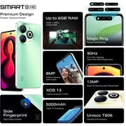 Infinix Smart 8 64GB Crystal Green 4G Smartphone