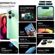 Infinix Smart 8 128GB 4GB Crystal Green 4G Smartphone