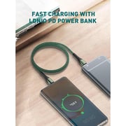 65W USB C Cable 1 Meter, PD 3.0 3A Fast Charging Cord Type C Cable Compatible with iPhone 15 Series, MacBook Pro, iPad Pro, Samsung Galaxy S23/22/Z Fold/Z Flip, Google Pixel 7/6A,PS5,Grey