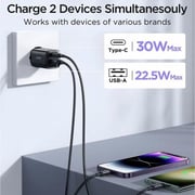 Joyroom 30W Dual Port USB-C Charger Black