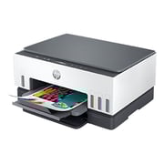 HP Smart Tank 670 All-in-One Printer, Print- Scan, Copy, Wireless, Scan to PDF, Fast Two-Sided Printing, Up to 18,000 Black or 8,000 Color Pages - White/Grey [6UU48A]