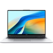 Huawei MateBook D16 (2024) Laptop - 13th Gen / Intel Core i5 - 13420H / 16inch / 1TB SSD / 16GB RAM / Windows 11 Home / English & Arabic Keyboard / Mystic Silver / Middle East Version - [MITCHELLG-W5611D]