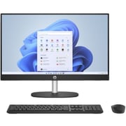 HP All-in-One (2022) Desktop - 13th Gen / Intel Core i5-1335U / 23.8inch FHD / 512GB SSD / 8GB RAM / Shared Intel Iris Xe Graphics / Windows 11 Home / English & Arabic Keyboard / Jet Black / Middle East Version - [24CR0018NE]