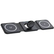 CrossFit 3-in-1 Foldable Wireless Charger With Power Bank Black