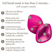 Geske 9-in-1 LED Warm And Cool Face Mask Magenta