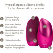 Geske 6-in-1 Thermal Facial Brush Magenta