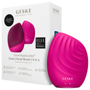 Geske 5-in-1 Sonic Facial Cleansing Massager Magenta