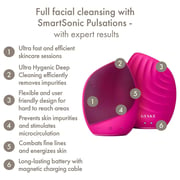 Geske 5-in-1 Sonic Facial Cleansing Massager Magenta