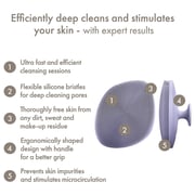 Geske 4-in-1 Facial Cleansing Brush With Handle Purple