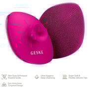 Geske 4-in-1 Facial Cleansing Brush With Handle Magenta