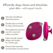 Geske 4-in-1 Facial Cleansing Brush With Handle Magenta