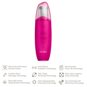 Geske 9-in-1 MicroCurrent Skin Scrubber And Blackhead Remover Magenta