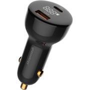 Glassology 100W 2 Port Car Charger With USB-C Cable 1m Black