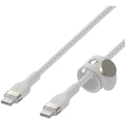 سلك بيلكن USB-C شحن سريع ومرونة عالية طول 1 متر لون أبيض