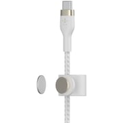 سلك بيلكن USB-C شحن سريع ومرونة عالية طول 1 متر لون أبيض