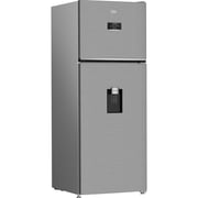 Beko Refrigerator 477 L Digital, 2 Doors, Inverter, With Dispenser Silver - B3RDNE500LDXB
