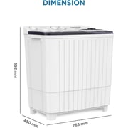 Krome Top Load Washer 8 kg KR-WSA80K