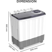 Krome Top Load Washer 15 kg KR-WSA150K