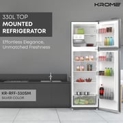 Krome Top Mount Refrigerator 330 Litres KR-RFF 330SM