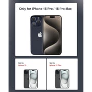 Max & Max Lens Protector Titanium Blue iPhone 15 Pro/iPhone 15 Pro Max