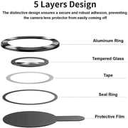 Max & Max Lens Protector Natural Titanium iPhone 15 Pro/iPhone 15 Pro Max