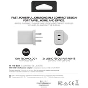 Mophie Dual Port USB-C Charger 45W White