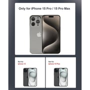 Max & Max Lens Protector Titanium White iPhone 15 Pro/iPhone 15 Pro Max