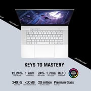 Asus ROG Zephyrus G16 Gaming (2023) Laptop - 1st Series / Intel Core Ultra 9-185H / 16inch WQXGA / 2TB SSD / 32GB RAM / 16GB NVIDIA Geforce RTX 4090 Graphics / Windows 11 Pro / White - [GU605MY-OLEDI9WPW]