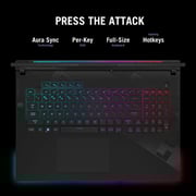 Asus ROG Strix SCAR 18 Gaming (2024) Laptop - 14th Gen / Intel Core i9-14900HX / 18inch WQXGA / 2TB SSD / 64GB RAM / 12GB NVIDIA GeForce RTX 4080 Graphics / Windows 11 Home / English & Arabic Keyboard / Off Black / Middle East Version - [G834JZR-I9642G]
