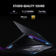 Asus ROG Strix SCAR 18 Gaming (2024) Laptop - 14th Gen / Intel Core i9-14900HX / 18inch WQXGA / 2TB SSD / 64GB RAM / 12GB NVIDIA GeForce RTX 4080 Graphics / Windows 11 Home / English & Arabic Keyboard / Off Black / Middle East Version - [G834JZR-I9642G]