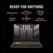 Asus TUF Gaming F15 Gaming (2022) Laptop - 12th Gen / Intel Core I5-12500H / 15.6inch FHD / 512GB SSD / 16GB RAM / 4GB NVIDIA GeForce RTX 3050 Graphics / Windows 11 Home / Mecha Grey - [FX507ZC4-HN083W]