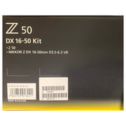 نيكون كاميرا Z50 بدون مرآة باللون الأسود مع عدسة DX F/3.5-6.3 VR مقاس 16-50 مم