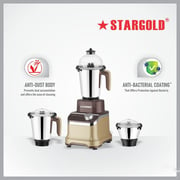 Stargold 3in1 Mixer Grinder Stainless Steel Jar 850W Gold - SG-1385